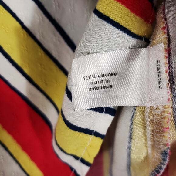 Lane Bryant Shirt Womens 24 Striped Square Neck Flutter Sleeve Jacquard Pullover - Picture 6 of 6